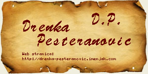 Drenka Pešteranović vizit kartica